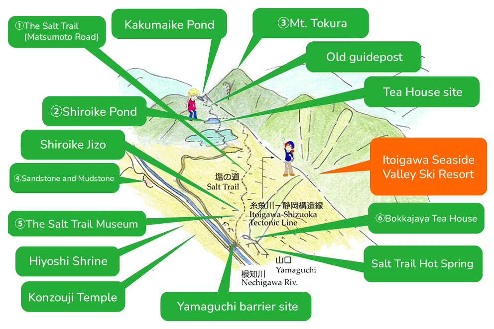 Itoigawa-Shizuoka Tectonic Line and Salt Trail (South)