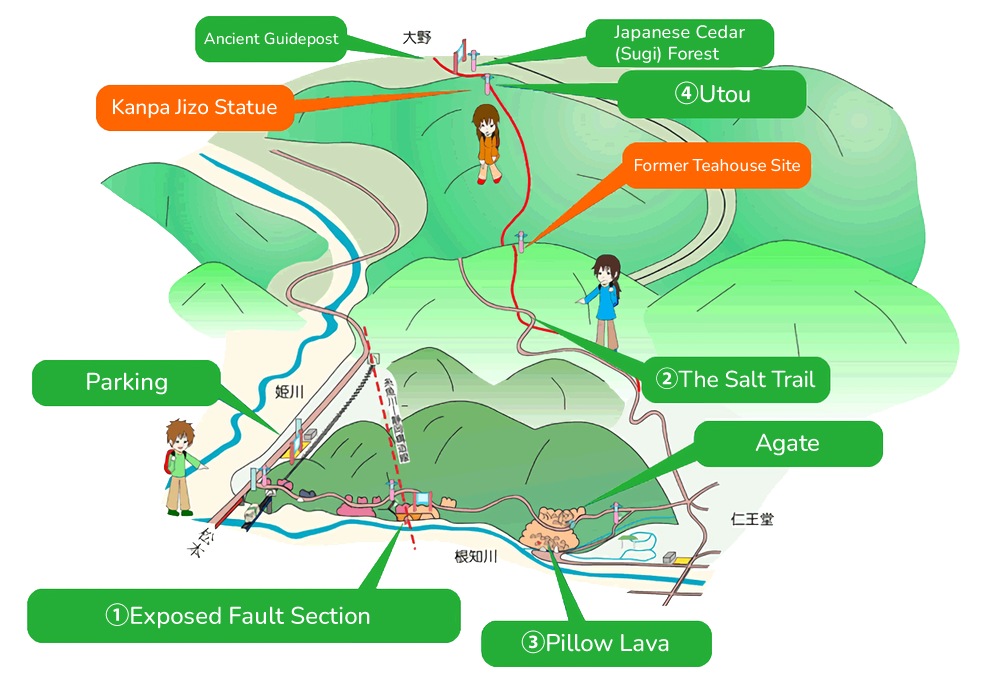 Itoigawa-Shizuoka Tectonic Line and Salt Trail (North) 