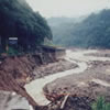 Road washed away in the Flood of July 11