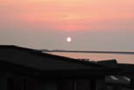 夕陽下的糸魚川海岸