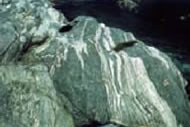 結晶片岩表面的條狀紋理